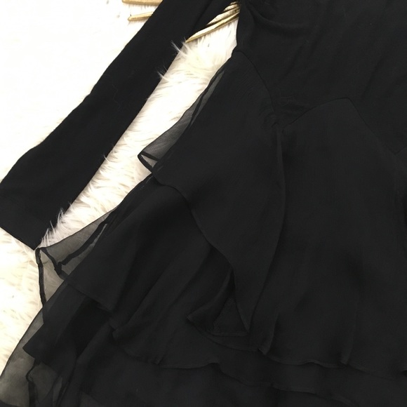 🖤SOLD🖤Twelve By Twelve Silk Ruffles Cardigan - Picture 7 of 8